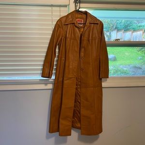 Vintage Ms Pioneer Long Leather Jacket
